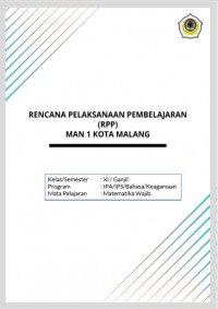 E-BOOK RPP Matematika Wajib XI